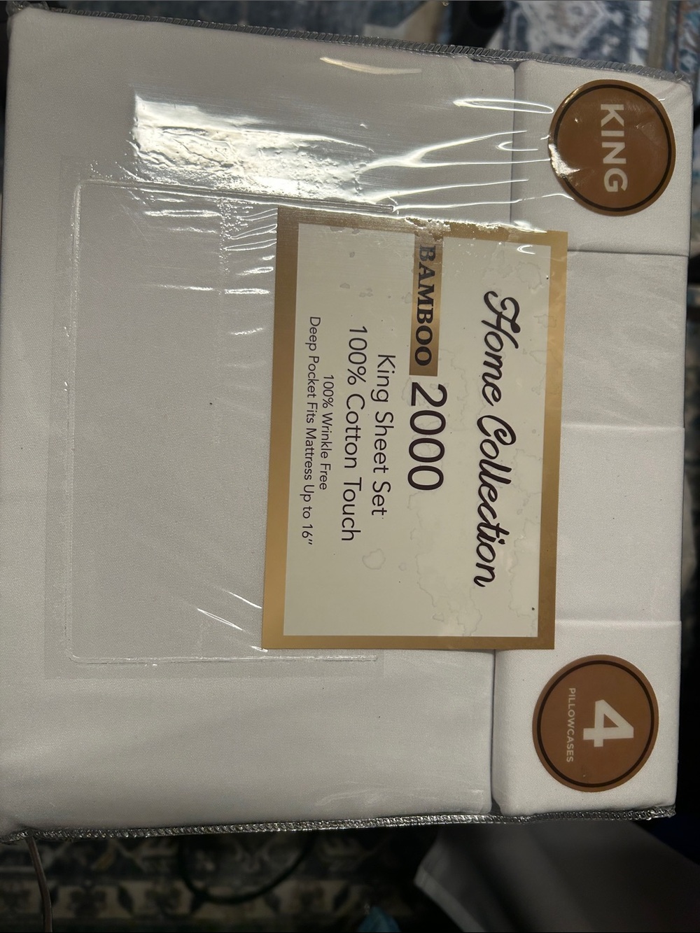 Home Collection King Sheet Set - White